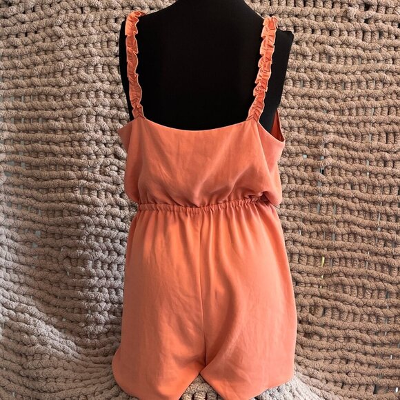 Aritzia Wilfred Melodie Romper Orange Size Medium - Picture 12 of 16